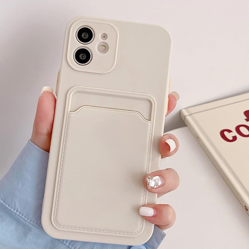Compatible con Xiaomi Redmi Note 10s o Redmi Note 10 Silicona TPU Slim Card Wallet Holder Phone Back Case Cover (Azul Gris)