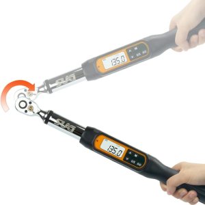 SUGPV Llave dinamométrica digital profesional de 38 pulgadas, 8.1 a 135 Nm (5.9 a 99.6 pies-libras), herramienta automática de precisión con SUGPV Llave dinamométrica digital profesional de 38 pulgadas, 8.1 a 135 Nm (5.9 a 99.6 pies-libras), herramienta automática de precisión con