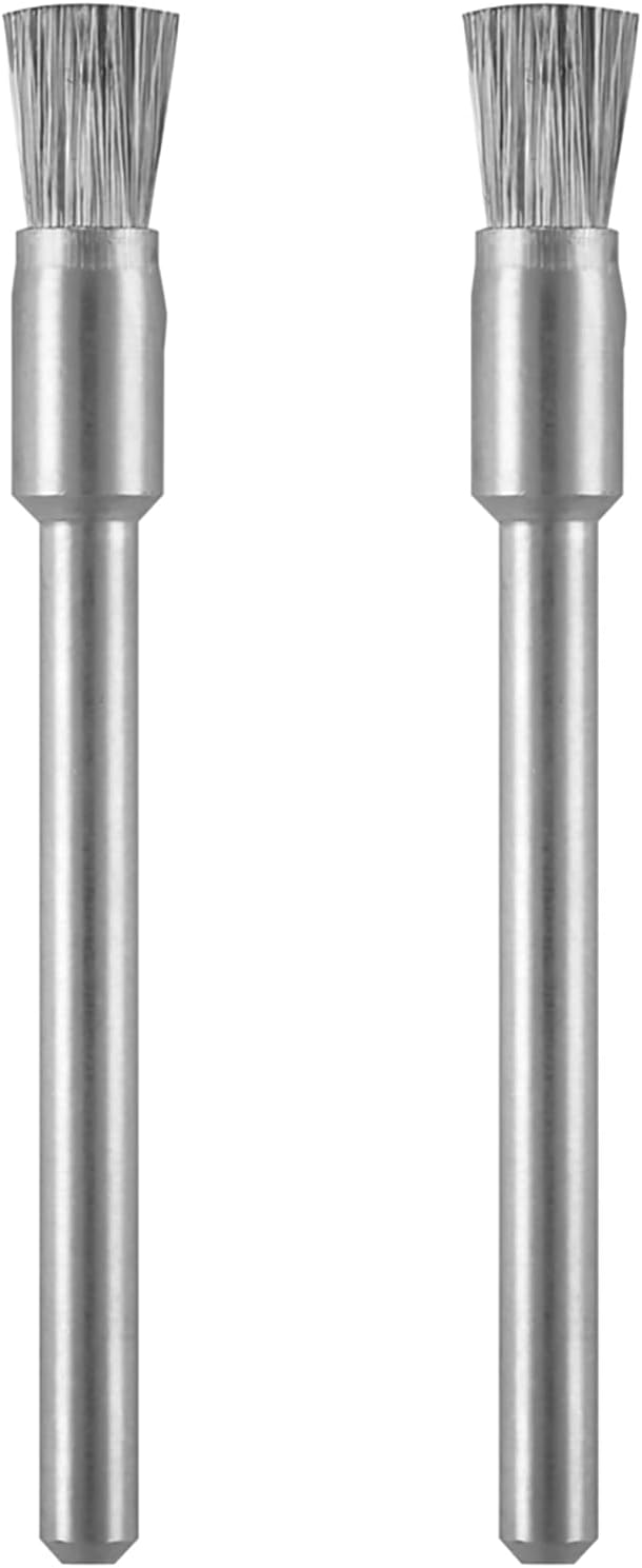 Dremel Cepillos de acero al carbono 443-02 (paquete de 2), diámetro de 18″