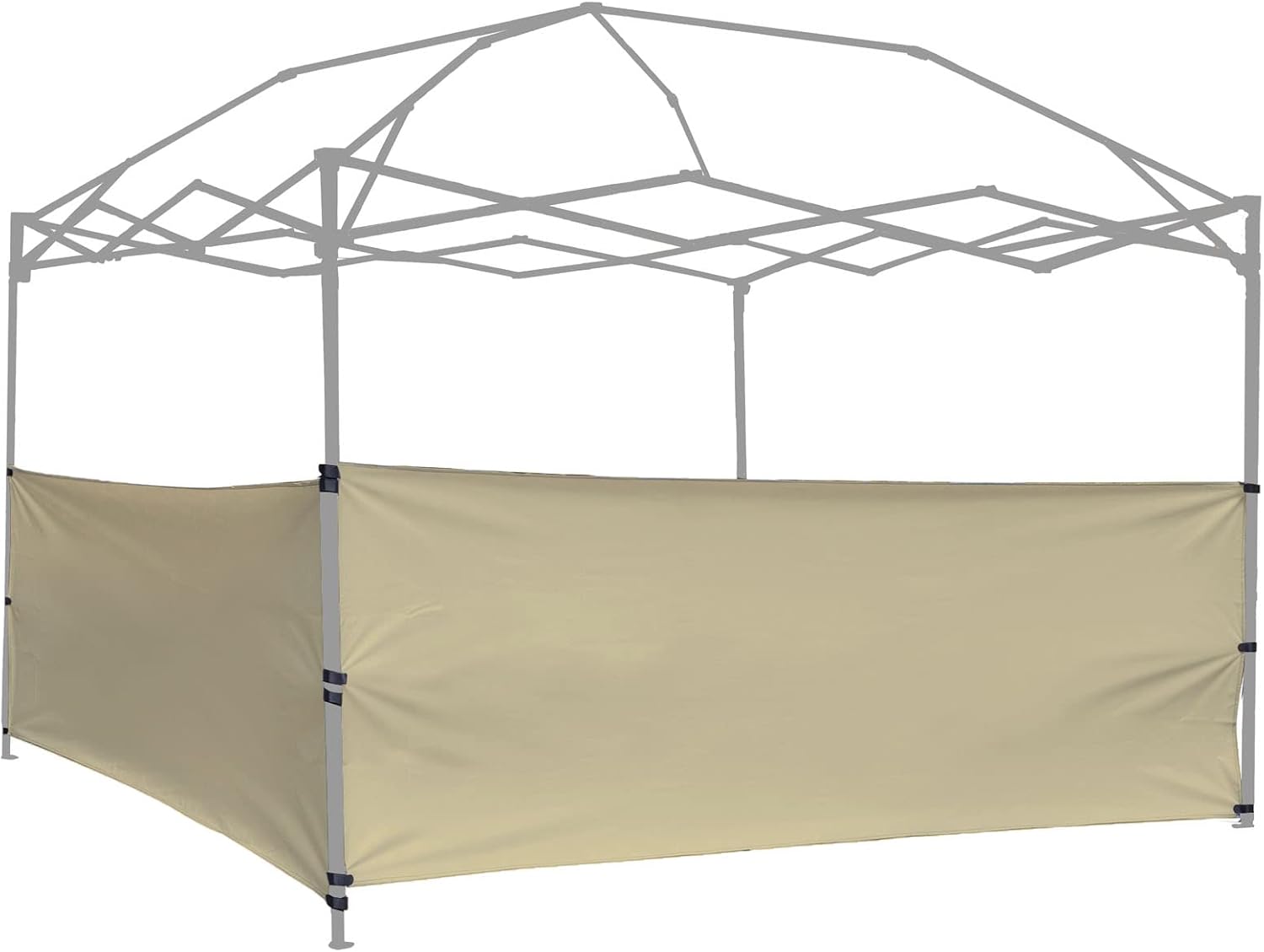 Dos medias paredes, 2 paneles de pared lateral para toldo emergente, carpa de 10 x 10 pies, 10 x 15 pies, 10 x 20 pies, pierna vertical de 10 x 20