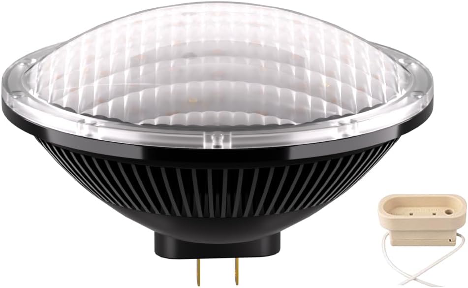Bombilla LED Par56 regulable de 36 W, luz de inundación blanca cálida (2700-3000 K) WFL ángulo de haz de 120  base GX16D, reemplazo Par-56 300 W 500