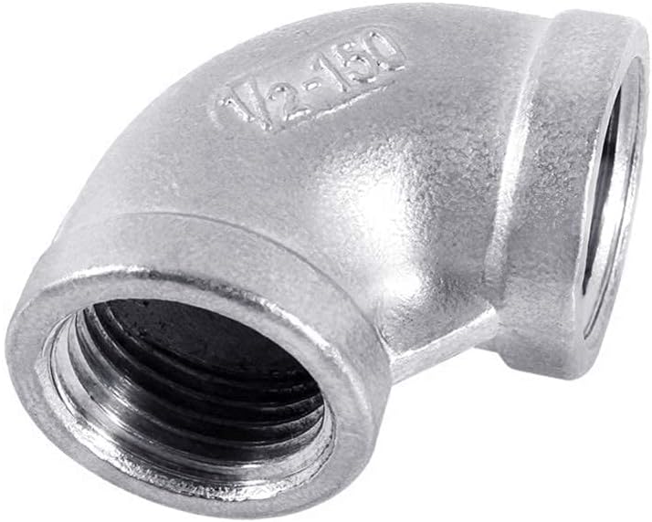 JoyTube – Accesorio de tubería de acero inoxidable 304, conector roscado NPT hembra a hembra de 34 a 34 pulgadas, codo de 90 grados, clase 150,