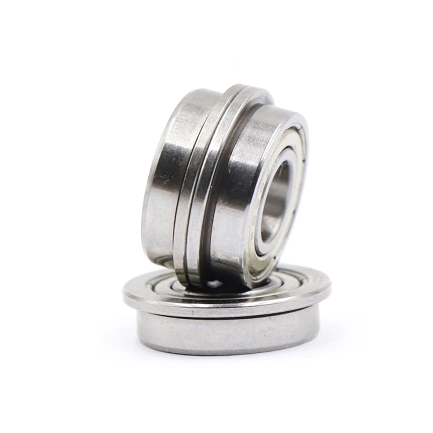 SSIMOO Rodamiento de copa de brida con brida en el anillo exterior MF126ZZ MF126-2Z 6 x 12 * 4, MF95ZZ MF95-2Z 5 * 9 * 3, F624ZZ F624-2Z 4 * 13 * 5