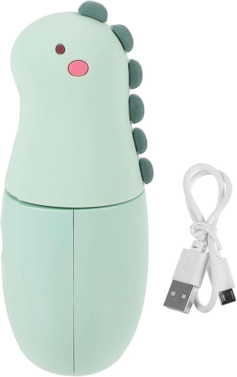 Beavorty 1 Unidades Nano Spray Dispositivo de Hidratación Pequeño Dinosaurio Humidificador Carga USB Mini Vapor Facial Portátil Luz Verde Belleza