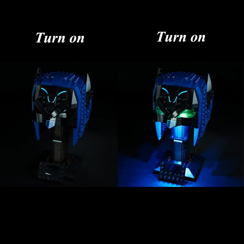 Kit de luces LED compatible con Lego 76238, kit de iluminación de construcción para (Batman Cowl). (Solo kit de luz Led) (versión estándar)