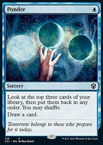 MTG Magic The Gathering – Ponder (125) Commander 2021 C21