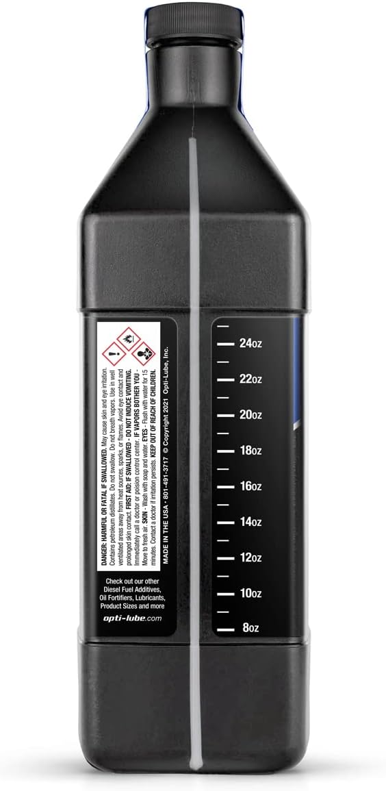 Opti-Lube Fórmula de invierno Aditivo de combustible diesel anti-gel cuarto de galón (1 cuarto de galón – trata 128 galones)