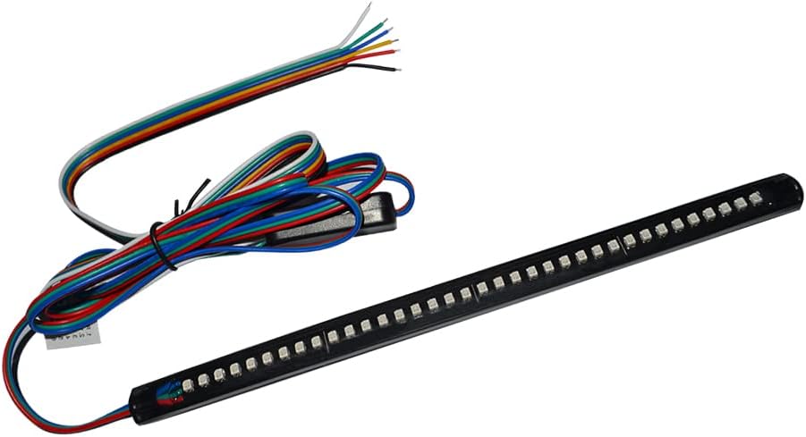Barra de luz intermitente de 36 LED universal para motocicleta, luz intermitente, indicador LED, lámpara piloto de iluminación de motocicleta, giro