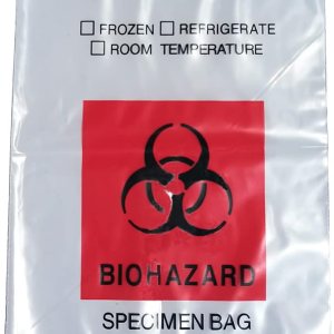 Bolsas de peligro biológico, 1000 bolsas de 6 x 9 pulgadas, impresión de logotipo rojo de riesgo biológico, bolsas de muestras con cremallera Bolsas de peligro biológico, 1000 bolsas de 6 x 9 pulgadas, impresión de logotipo rojo de riesgo biológico, bolsas de muestras con cremallera