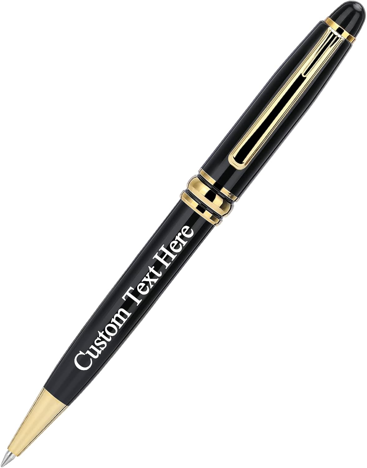 Bolígrafo personalizado, bolígrafo personalizado con caja de regalo de lujo, 2 bolígrafos grabados con giro, bolígrafo grabado con tu nombre o