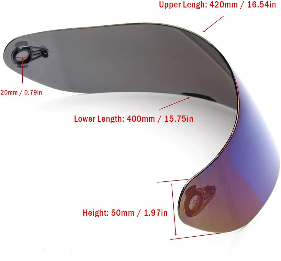 Lente de protección, visera de casco de motocicleta, repuesto de cara completa para casco de moto K1 K3SV K5