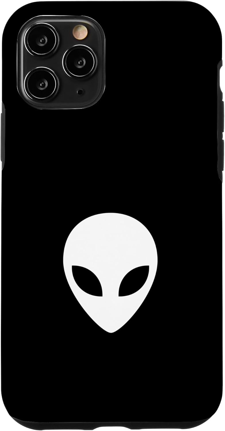 iPhone 11 Pro Alien, head, space, science fiction, galaxy, fun, humor, ufo Case