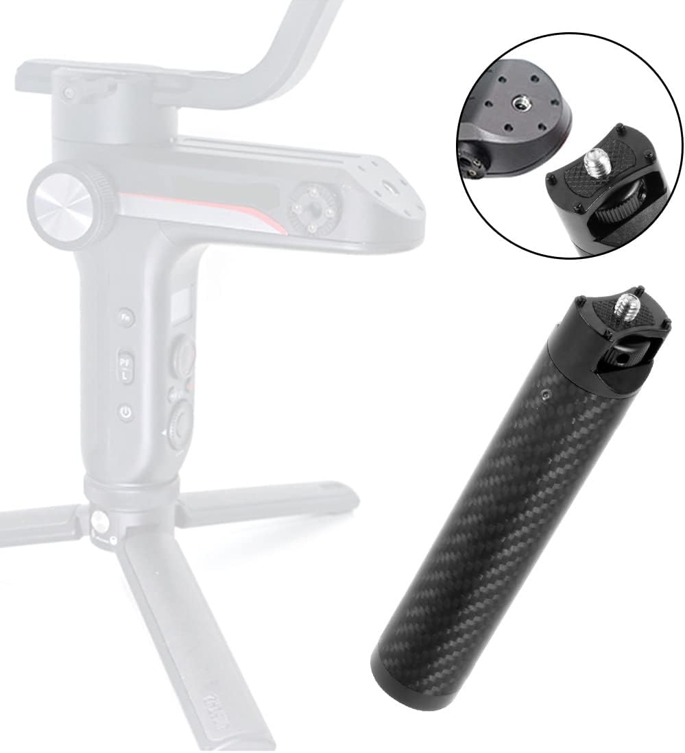 BGNing Barra de extensión de mango de fibra de carbono compatible con Weebill S Estabilizador de mano Soporte de monitor para cardán Weebill Lab