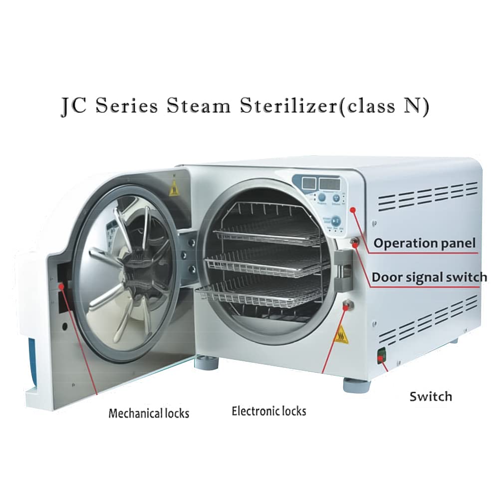 Esterilizador de vapor automático de pantalla LED digital Autoclave Esterilizador de laboratorio de alta temperatura Clase N con control automático