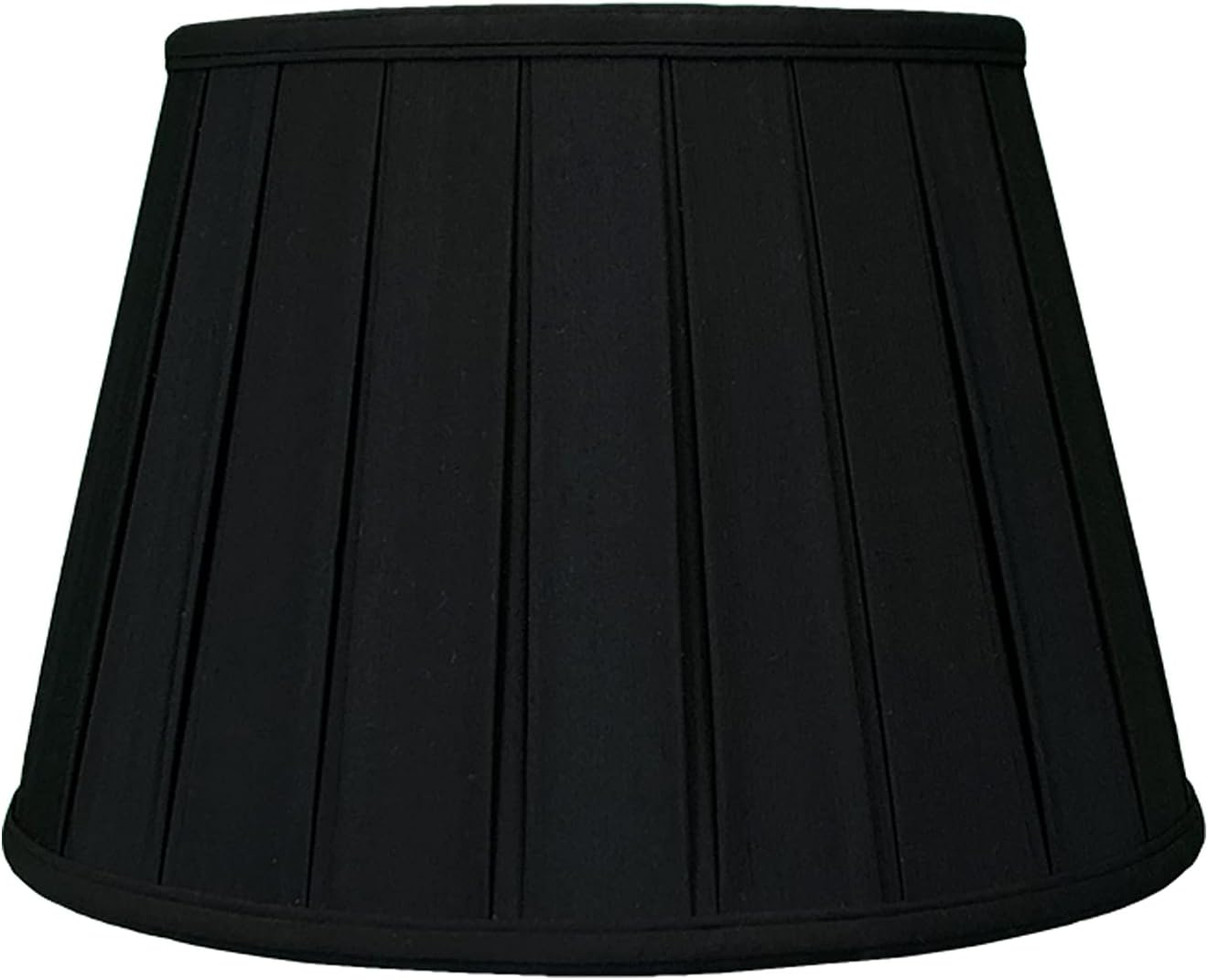 Royal Designs Empire – Pantalla plisada para lámpara básica, color negro y dorado, 12.5 x 20 x 13.5 pulgadas