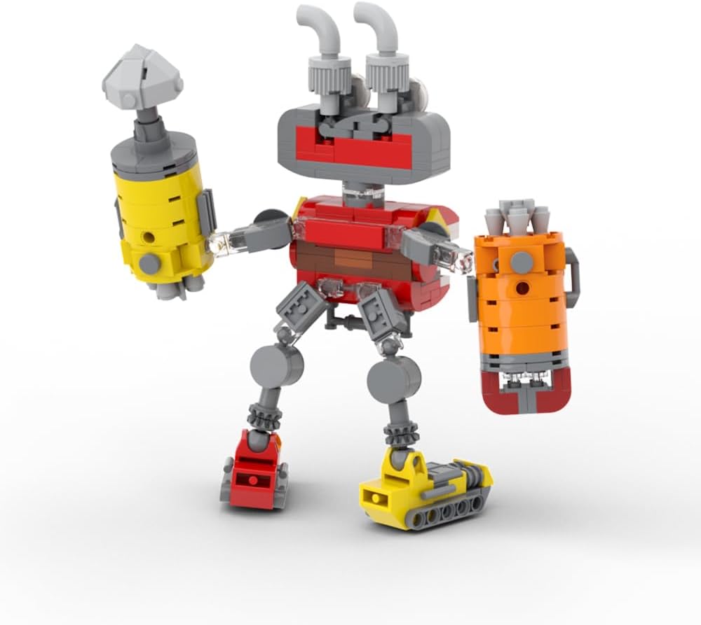Epic Level Monster Wubbox – Juego de bloques de construcción de figuras de acción cantando, juguetes creativos, coleccionables, cumpleaños, adecuado