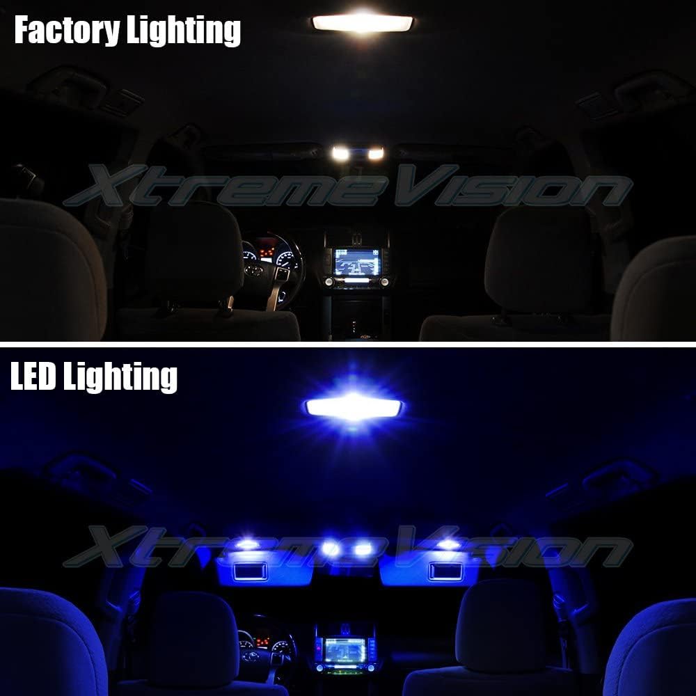 XtremeVision LED interior para Nissan Xterra 2005-2014 (8 piezas) kit de LED interior azul + herramienta de instalación