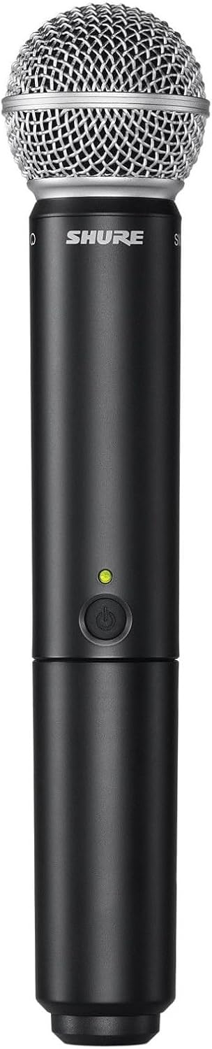 Shure – Sistema de micrófono inalámbrico UHF BLX288SM58, para iglesia, karaoke, duración de la batería de 14 horas, rango de 300 pies, (2)