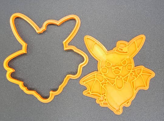 Micky Pikachuu Donald Stitch Halloween Cookie Cutter & Stamp