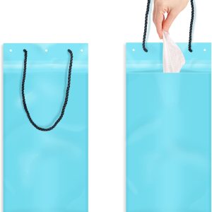 100 bolsas de basura desechables para automóvil para colgar con asa, fácil de pegar, duradera, impermeable, desechable, para automóvil, dormitorio, 100 bolsas de basura desechables para automóvil para colgar con asa, fácil de pegar, duradera, impermeable, desechable, para automóvil, dormitorio,