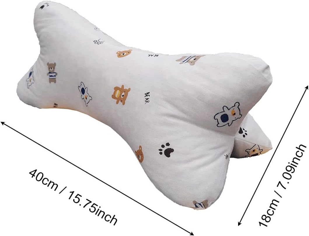 Almohadas de hueso para perro, almohadas especiales para el cuello, soporte para el sueño, almohada de viaje con núcleo de almohada, almohada