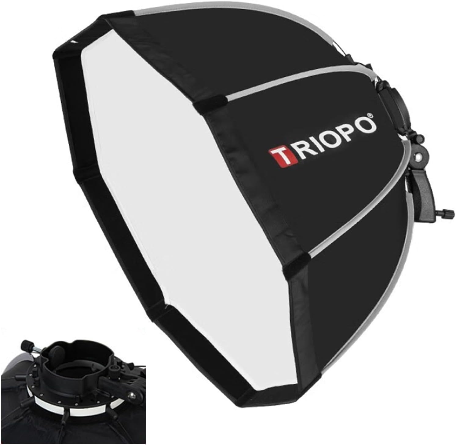Triopo KX120 Soft Box 47.2in120cm Octágono Paraguas Fotografía Softbox para Godox V1 AD200Pro Cabeza Redonda Flash Speedlite Speedlight Soft Box