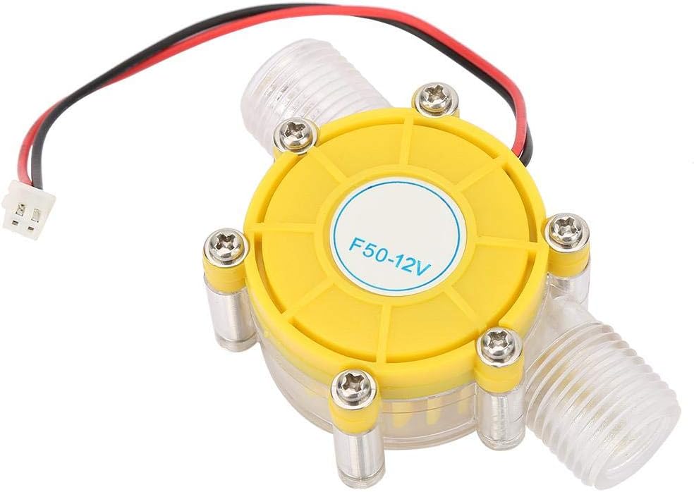 F50 Regulado DC Micro Generador Hidroeléctrico Microhidráulico Bomba de flujo de agua de CC Turbina Generador de energía hidroeléctrica (12V)