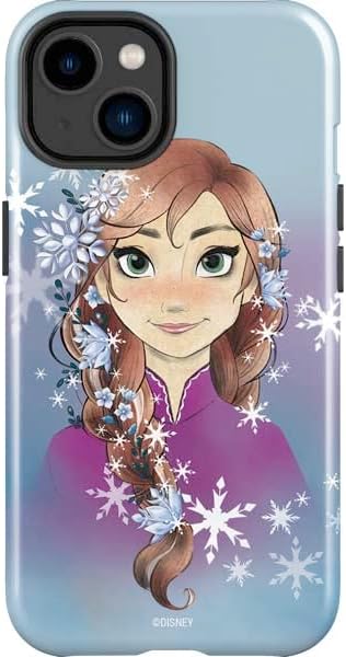 Skinit Impact Phone Case Compatible with iPhone 15 Plus – Officially Licensed Disney Anna Portrait Design