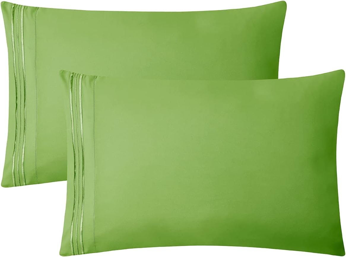 Clara Clark – Juego de sábanas de la serie 1800 Premier, 4 piezas, juego de cama, sábanas con mucha caída, resiste arrugas, la decoloración y las