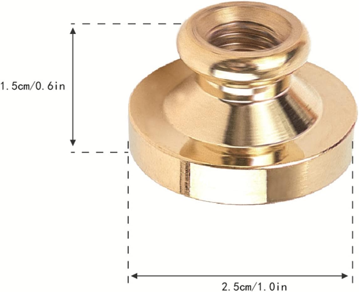 CRASPIRE Sello de cera de sellado de Navidad con diseño de muérdago X’Mas EVE de 0.988 pulgadas, sello de cera reemplazable, cabeza de latón, para