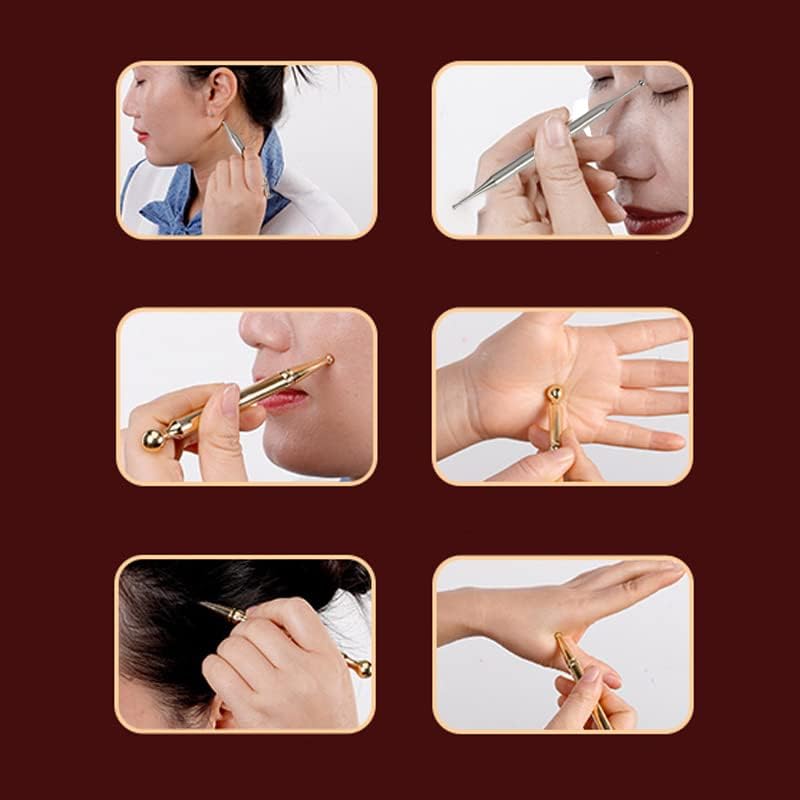 BetterJonny – Bolígrafo de acupuntura manual, punta de punta de acero inoxidable para el cuerpo, herramienta de reflexología facial, punta de punta