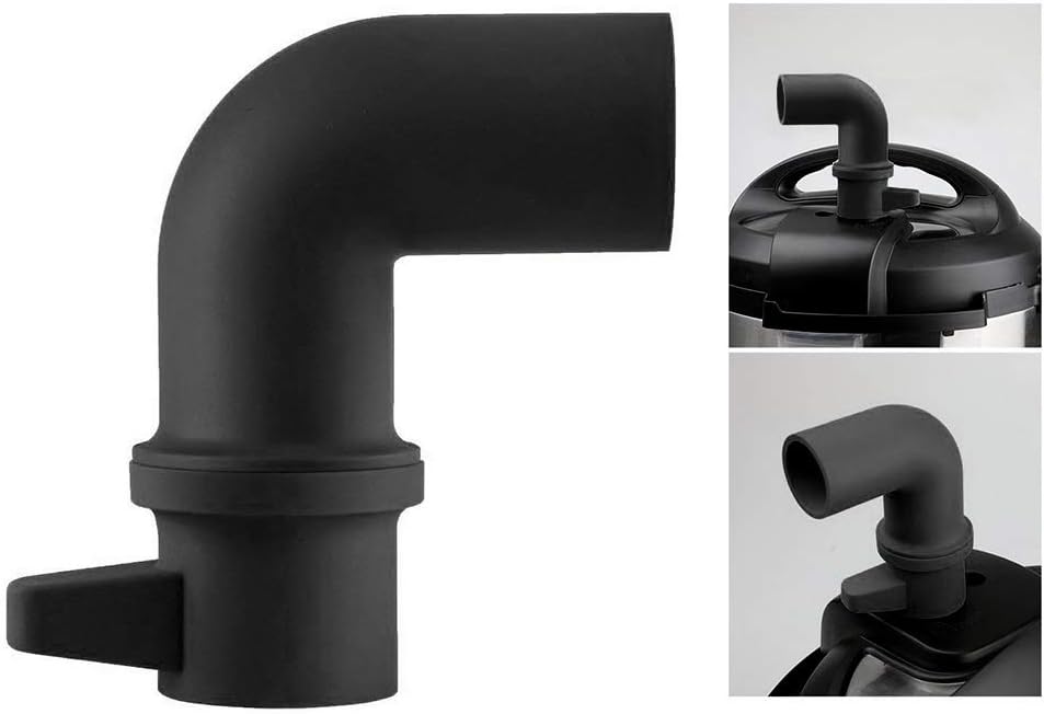 HEEPDD Desviador de vapor para olla, Foodi, Mealthy, olla a presión de potencia XL mejorada, seguridad y saneamiento, (negro)