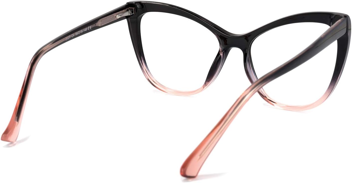 Zeelool Elegantes TR90 – Gafas de gran tamaño con bloqueo de luz azul ojo de gato para computadora y juegos para mujer, Shelby OT414973