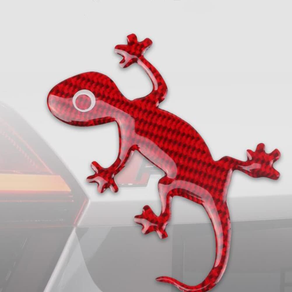 Gecko – Calcomanías decorativas para automóvil, calcomanías de animales 3D, calcomanías impermeables de fibra de carbono, calcomanías modificadas