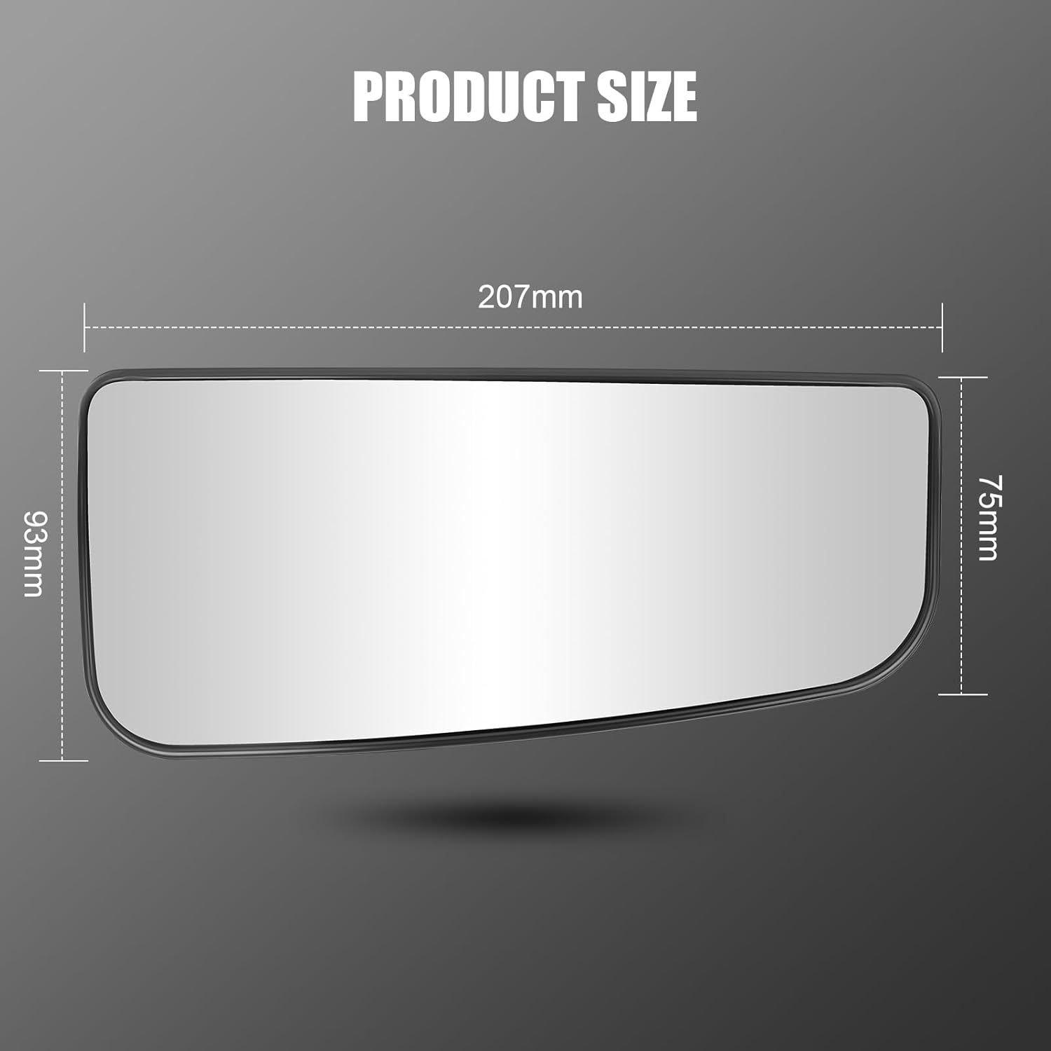 Reemplazo de cristal del espejo retrovisor inferior del lado del pasajero, espejo de remolque con soporte trasero para Ford F150 2015-2020, Ford
