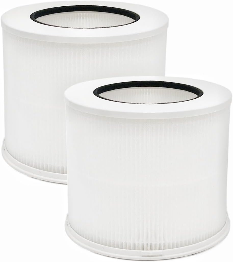 H13 Ture – Filtro HEPA compatible con purificador de aire True HEPA de mesa Clorox 11020 11021, modelo reemplazo de filtros 12020, paquete de 2