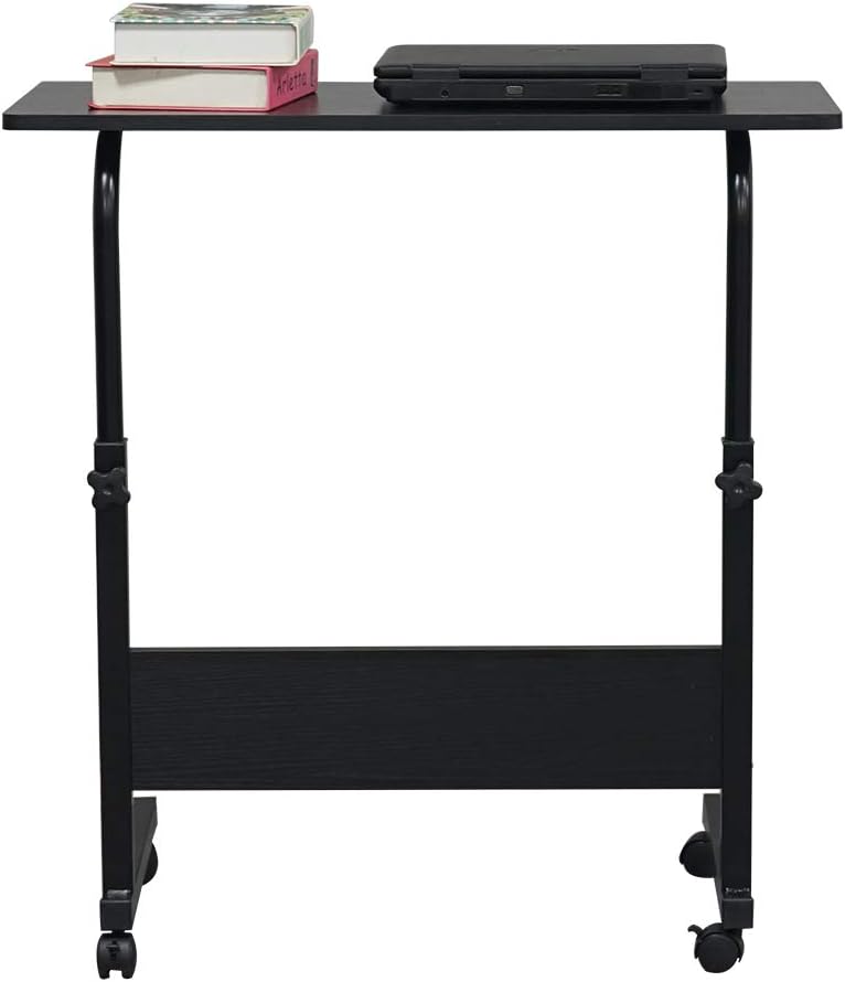 Mesa auxiliar en forma de C con ruedas, mesa auxiliar móvil para sofá, mesa auxiliar para aperitivos, mesita de noche, portátil, carrito rodante,