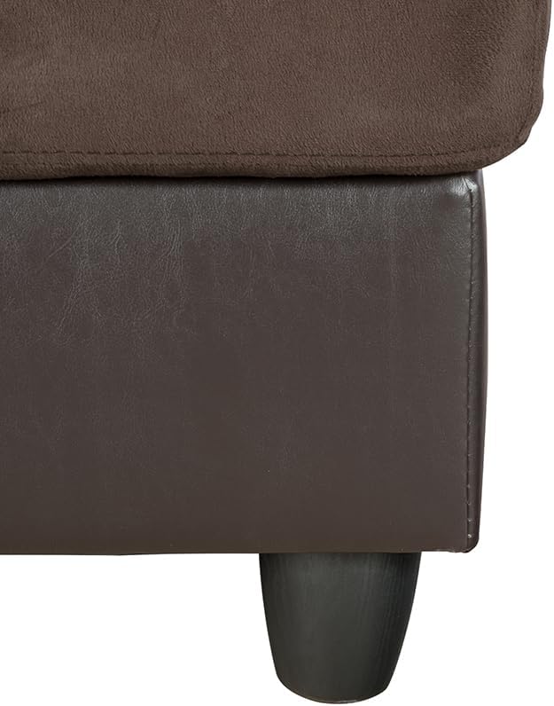 A Ainehome Otomana, moderna otomana de microfibra para sala de estar, apartamento y espacio pequeño (tamaño 37 x 24.5 x 16.5 pulgadas de alto,