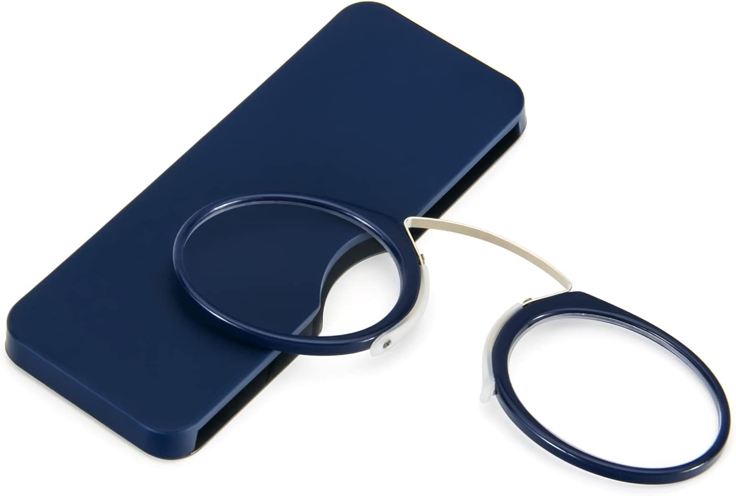 REAVEE Anteojos de lectura ultrafinos sin brazos para hombres y mujeres, sin clip de nariz y sin patillas, bolsillo pequeño con mini funda portátil,
