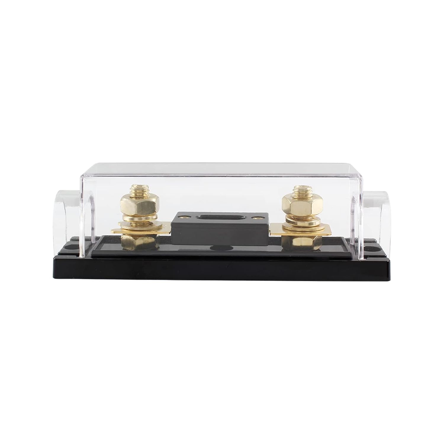 Portafusibles ANL de 200 amperios, fusible ANL con portafusibles transparente para audio de coche (2 fusibles de 200 A)