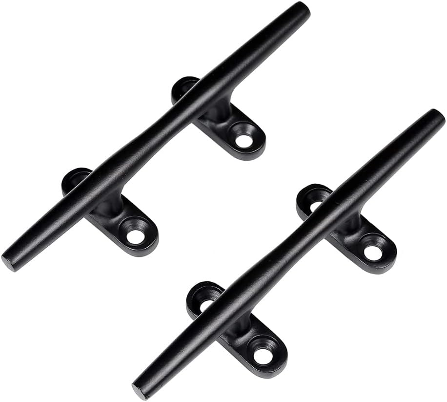 MIZUGIWA Boat Cleats 316 Stainless Steel Dock Cleats for Boat,4 Inch 5 Inch 6 Inch 8 Inch,Marine Cleats,Open Base Cleats,Rope Cleat with Fasteners