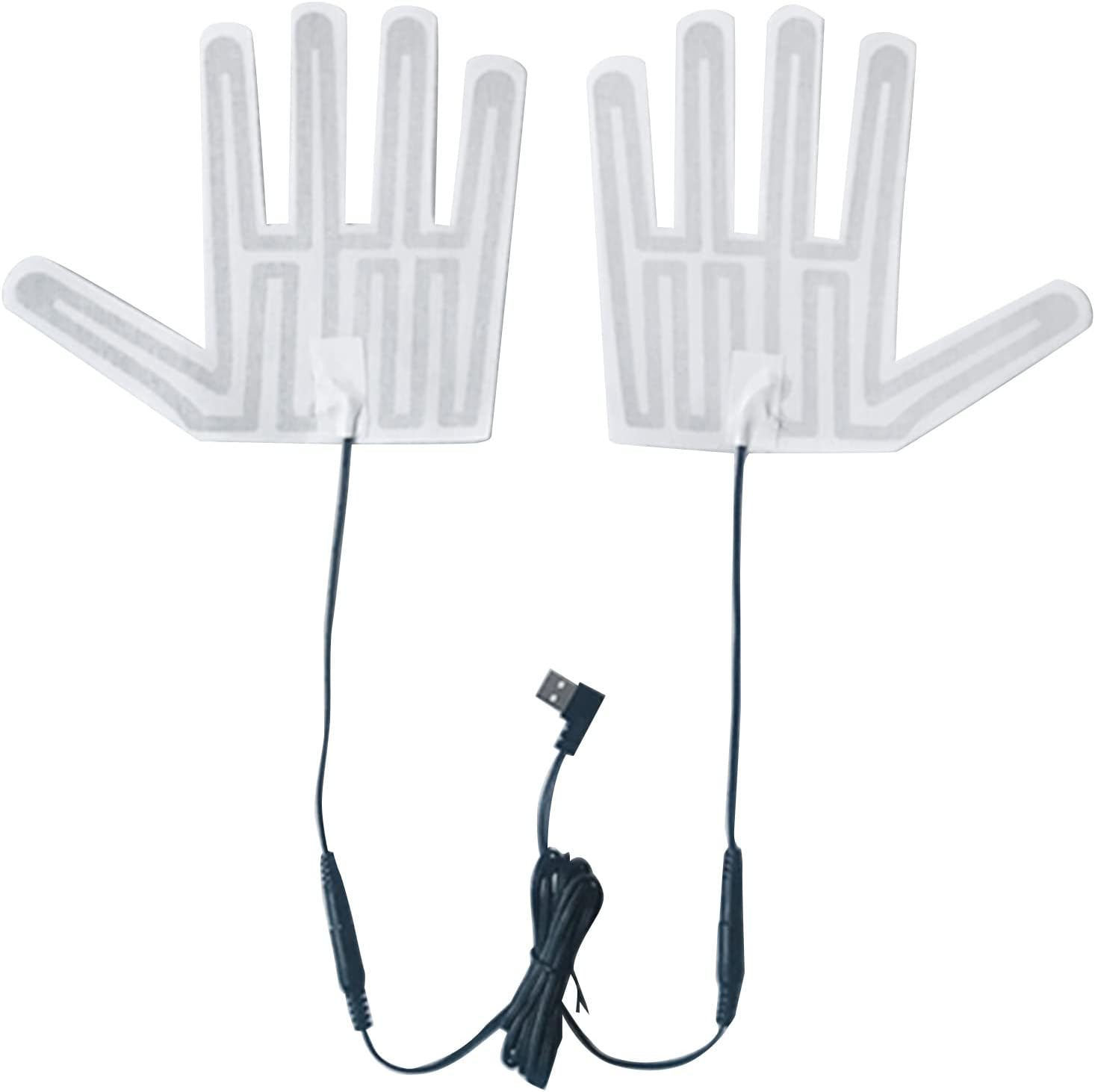 Almohadilla de guante calentada por USB, guantes de invierno cálidos de 5 dedos, almohadilla de calefacción eléctrica, película de calentamiento