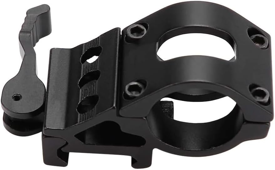 OutDoorBom Óptica linterna táctica Offset Picatinny Quick DetachRelease Mount para SurefireLáserLinternas