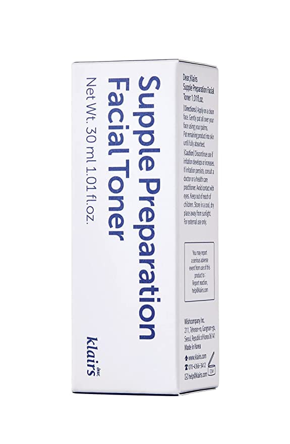 DearKlairs Tónico facial de preparación flexible, con ácido hialurónico, humectante, sin parabenos ni alcohol, cuidado de la piel coreano, tóner