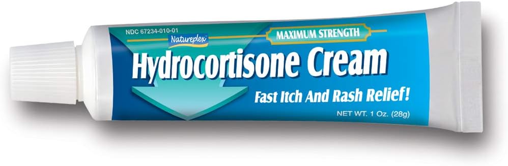 Crema de hidrocortisona para aliviar la picazón y las erupciones rápidas, paquete de 6