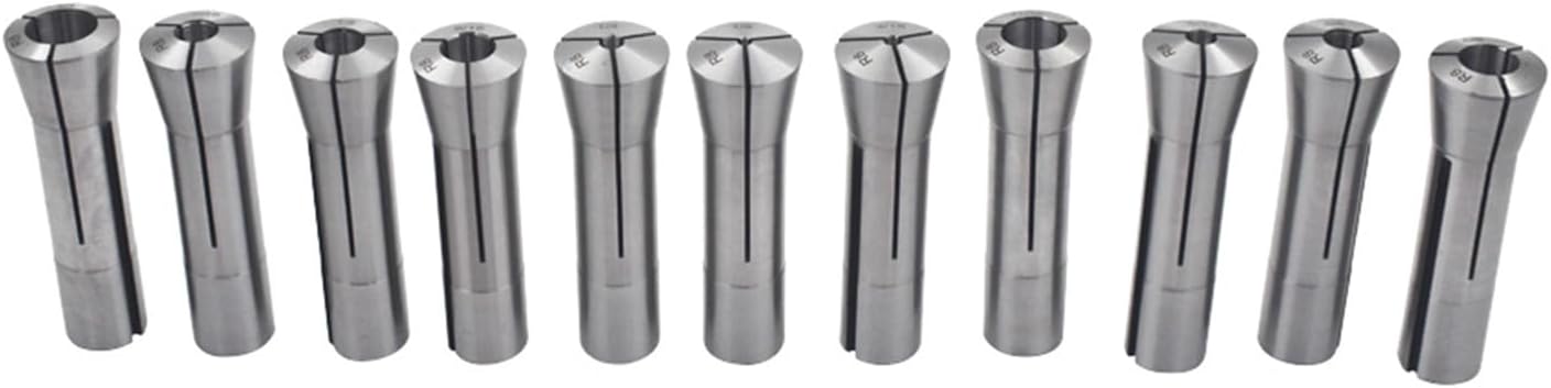 Findmall Juego de 11 pinzas de precisión R8 de 18 a 34 pulgadas, soporte para portabrocas de fresado, 716 pulgadas – 20 hilos de barra de tracción