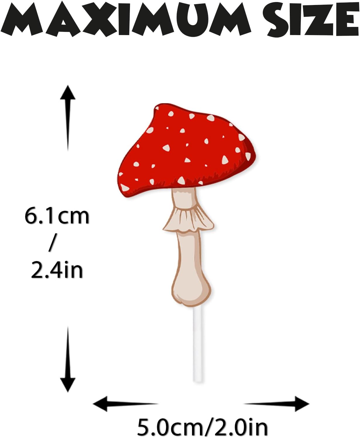 18 piezas de plantas de selva con purpurina roja para decoración de postre, decoración temática de animación a hongos, suministros de decoración