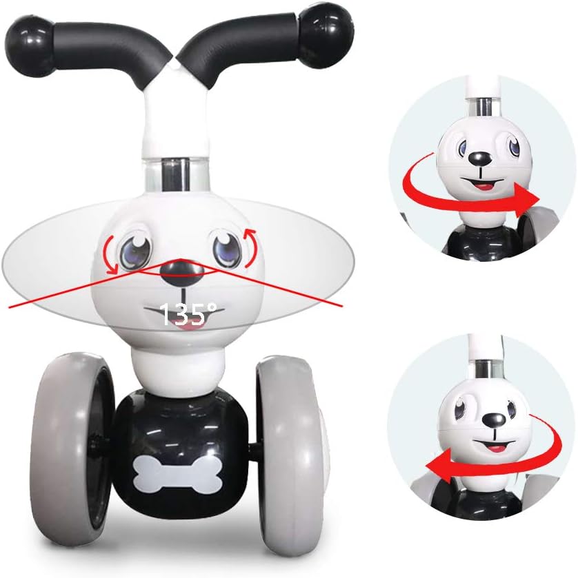 Ancaixin Bicicletas de equilibrio para bebés para niños de 1, 2, 3 años, juguetes de equitación para niños de 10 a 36 meses, sin pedales, 4 ruedas,
