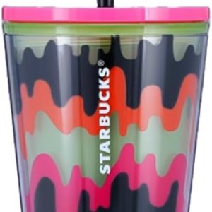 Starbucks Vaso de ondas goteantes de edición limitada de Halloween 2023 decora con calcomanías espeluznantes, brilla en la oscuridad, grande, 16 Starbucks Vaso de ondas goteantes de edición limitada de Halloween 2023 decora con calcomanías espeluznantes, brilla en la oscuridad, grande, 16