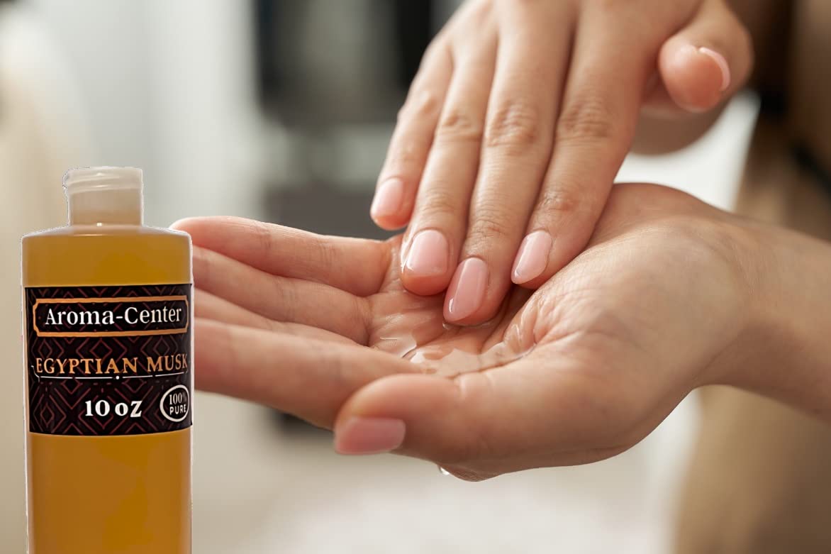 Aceite corporal con fragancia de almizcle egipcio. Aceite perfumado de calidad. (10 oz)